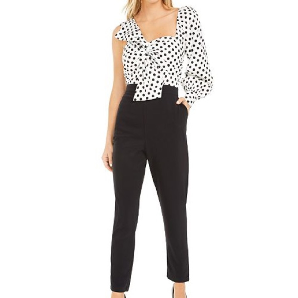 New Becca Tilley x Bar III One Shoulder Jumpsuit